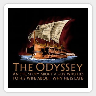 Ancient Greek Epic Poem Mythology - The Odyssey - Trojan War Magnet